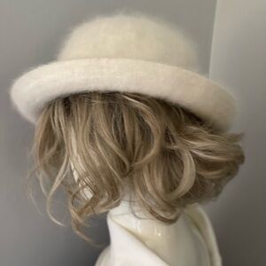 David & Young Vintage Angora Hat one size
